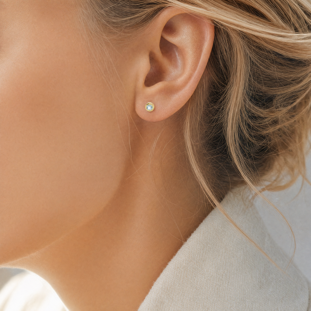 Estate Colored Stone Earrings
