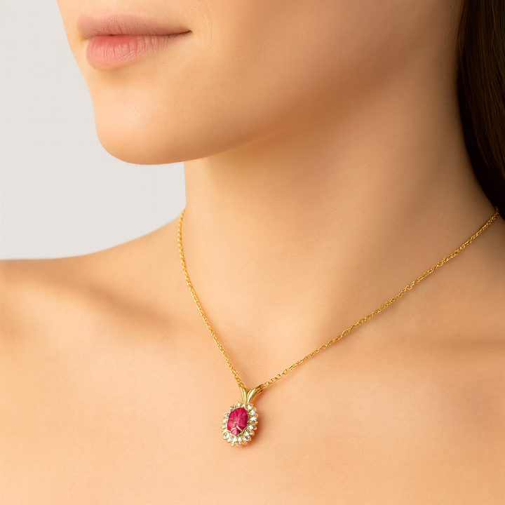 Estate Colored Stone Necklace