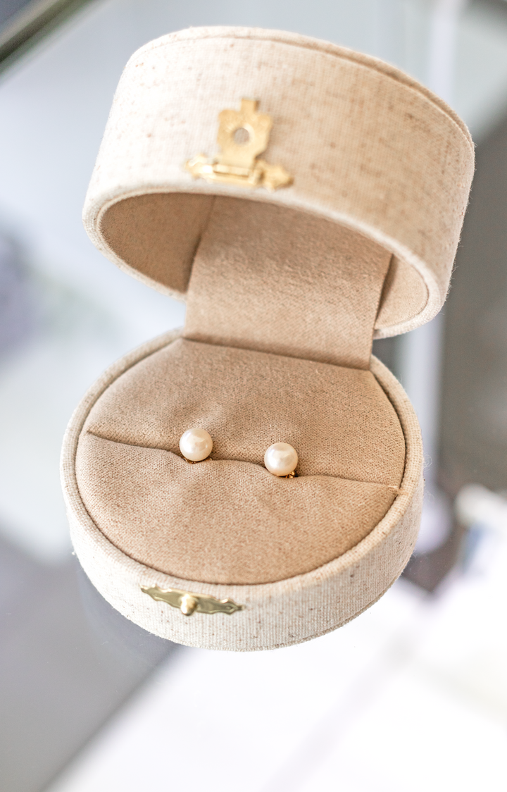 Estate Color Stone Earring