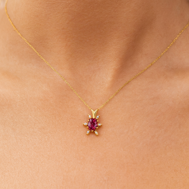 Estate Colored Stone Necklace