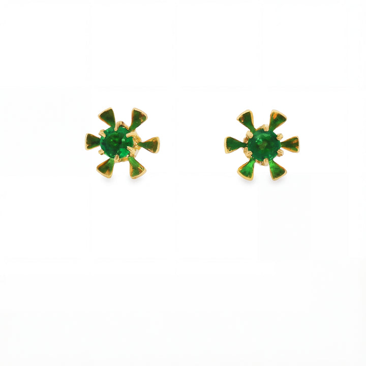 Estate Colored Stone Earrings