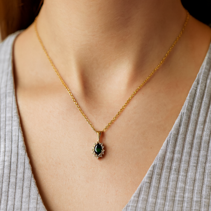 Estate Colored Stone Necklace