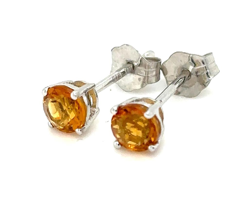 Estate Color Stone Earrings