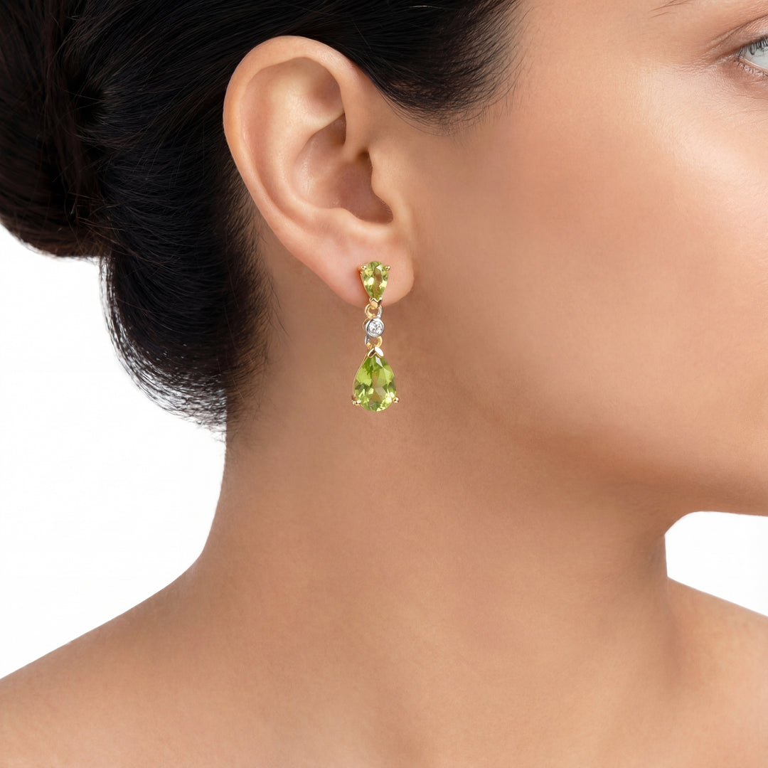Estate Colored Stone Earrings