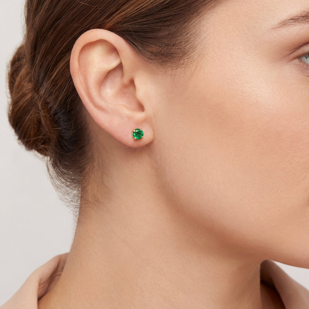 Estate Colored Stone Earrings