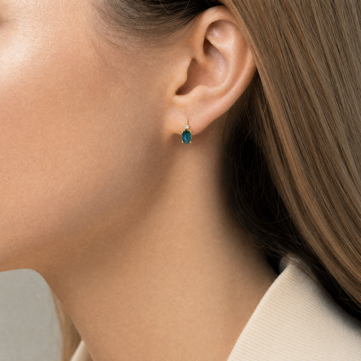Estate Colored Stone Earrings