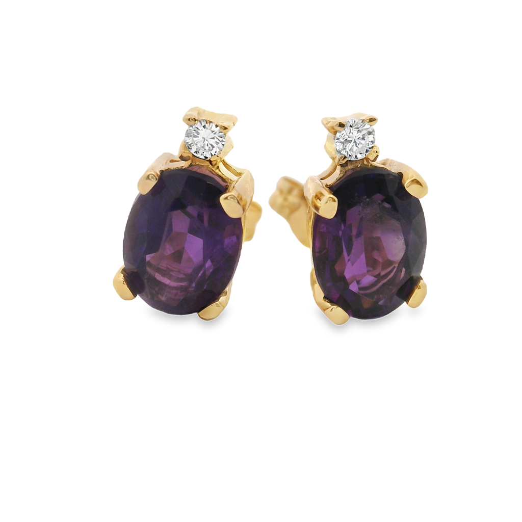 Estate Colored Stone Earrings
