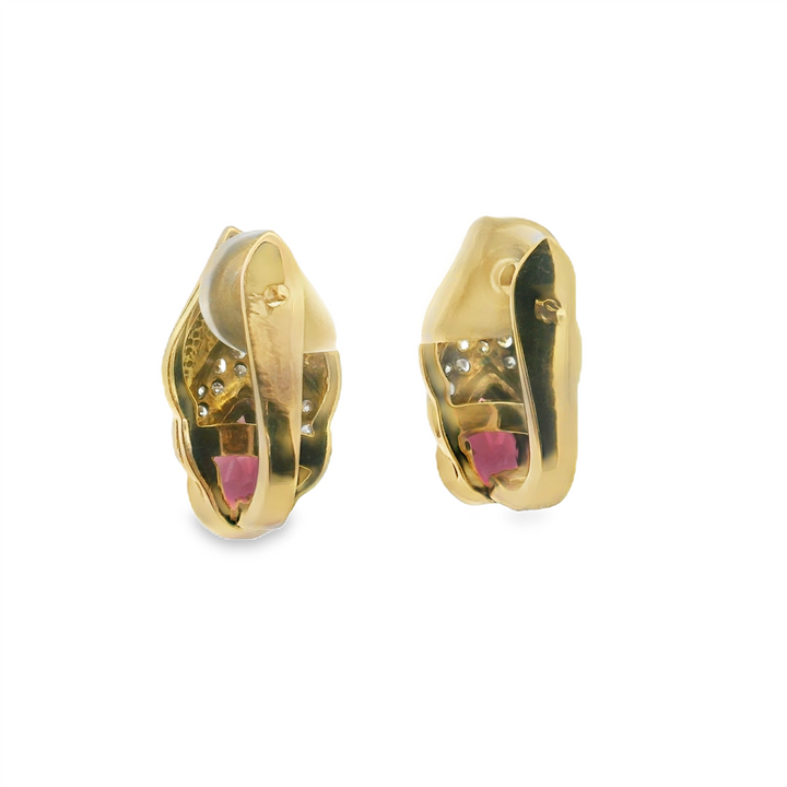 Estate Colored Stone Earrings