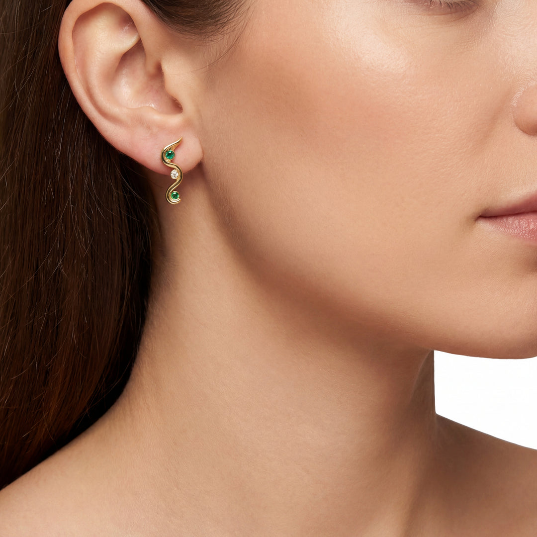 Estate Colored Stone Earrings