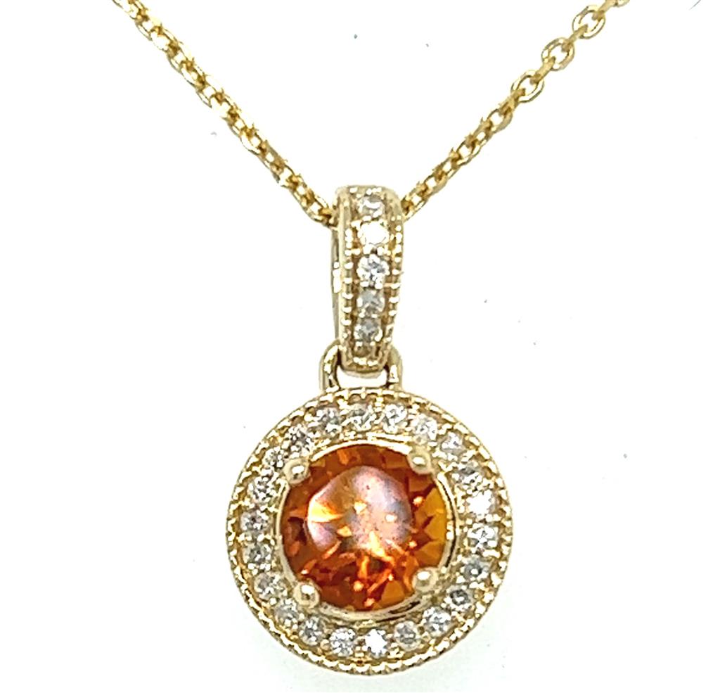 Closeout Color Stone Pendant