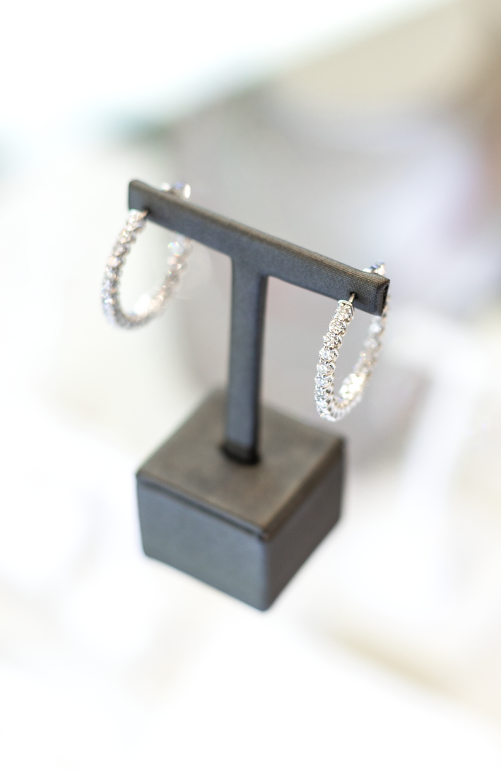 Estate Diamond Earrings