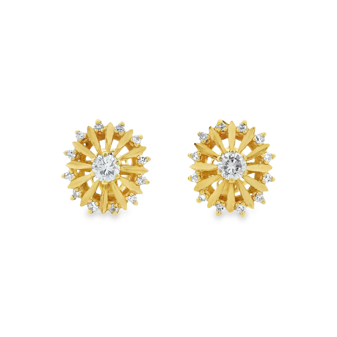 Estate Diamond Earrings