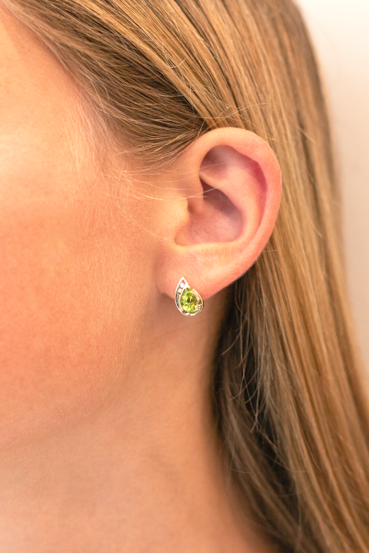 Estate Colored Stone Earrings