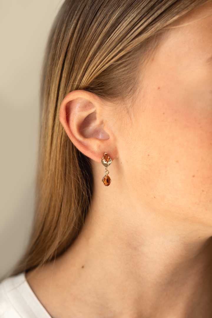 Estate Colored Stone Earrings