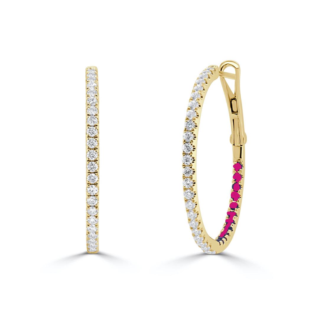 Colored Stone Earrings