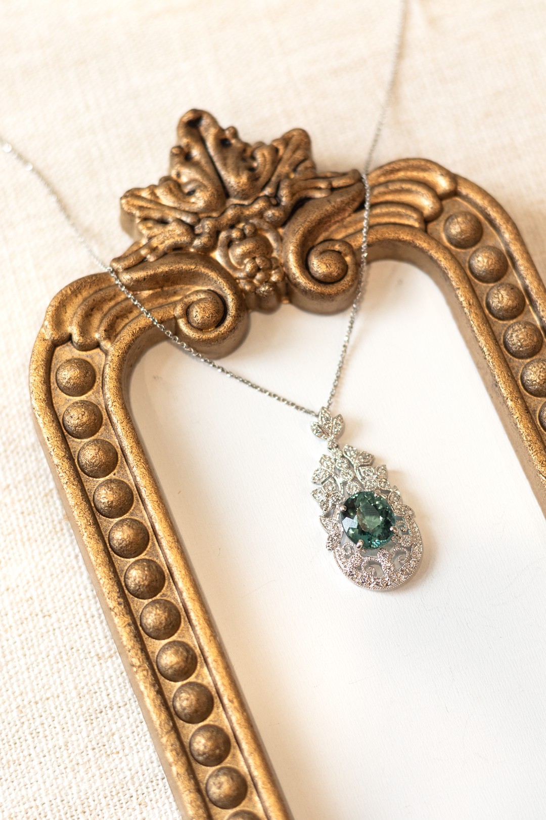 Estate Colored Stone Necklace