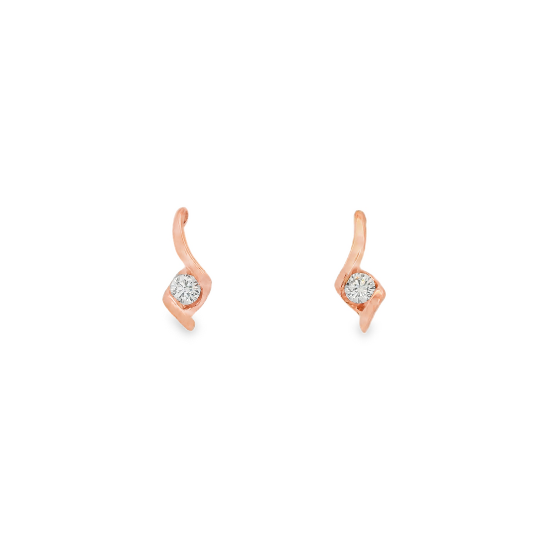 Estate Diamond Earrings