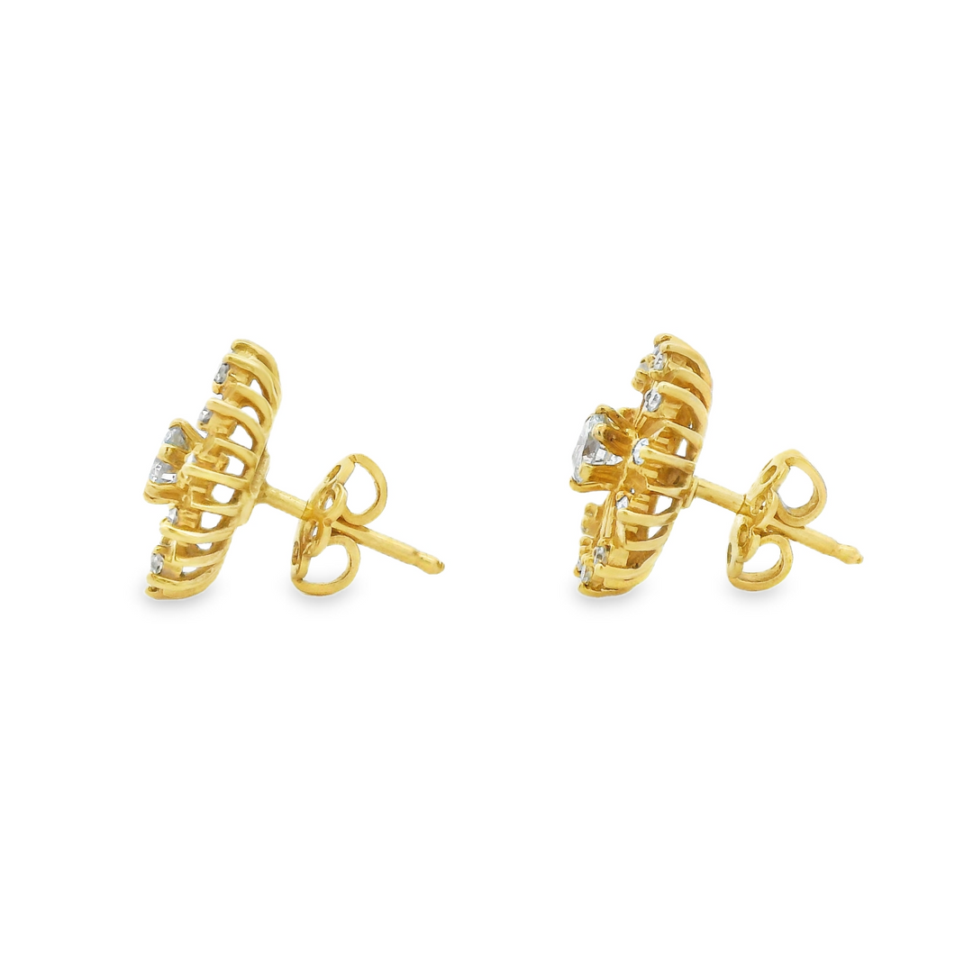 Estate Diamond Earrings