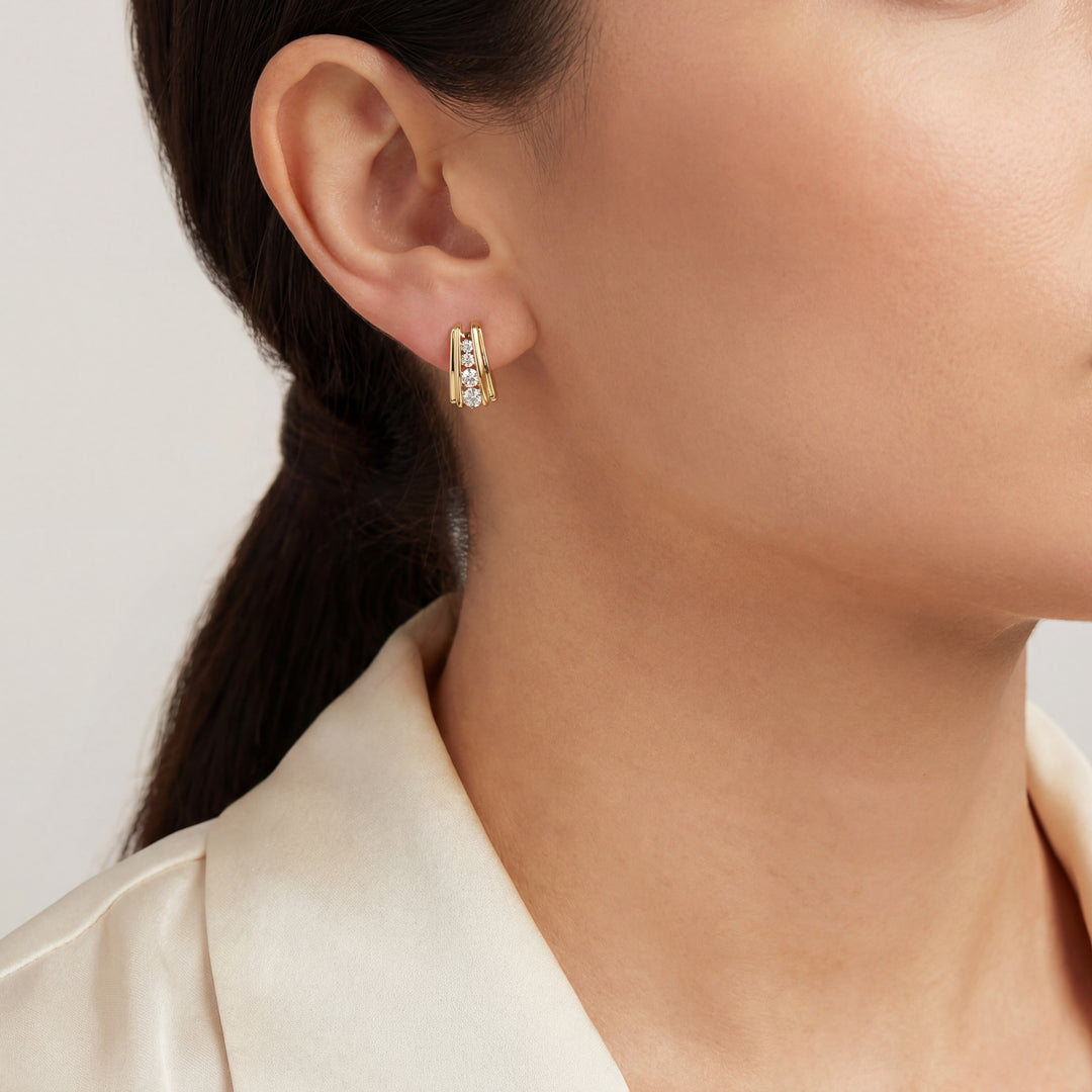 Estate Diamond Earrings