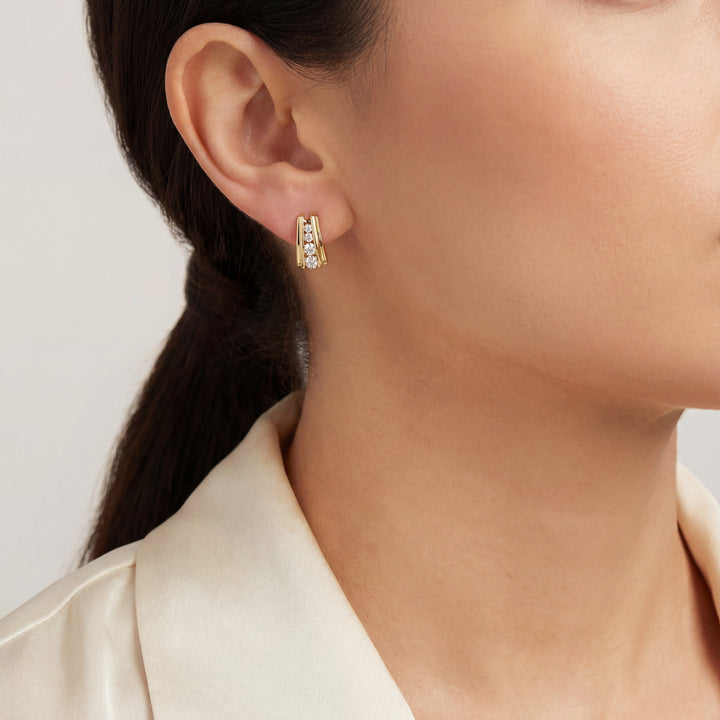 Estate Diamond Earrings