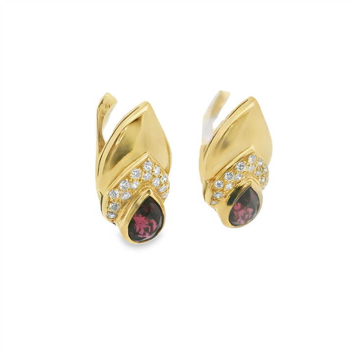 Estate Colored Stone Earrings