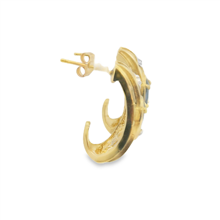 Estate Colored Stone Earrings