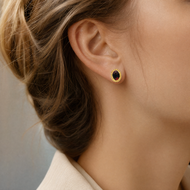 Estate Colored Stone Earrings