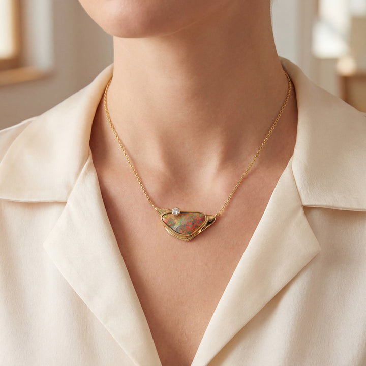 Estate Colored Stone Necklace