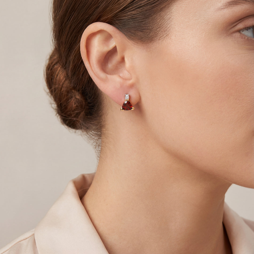 Estate Colored Stone Earrings