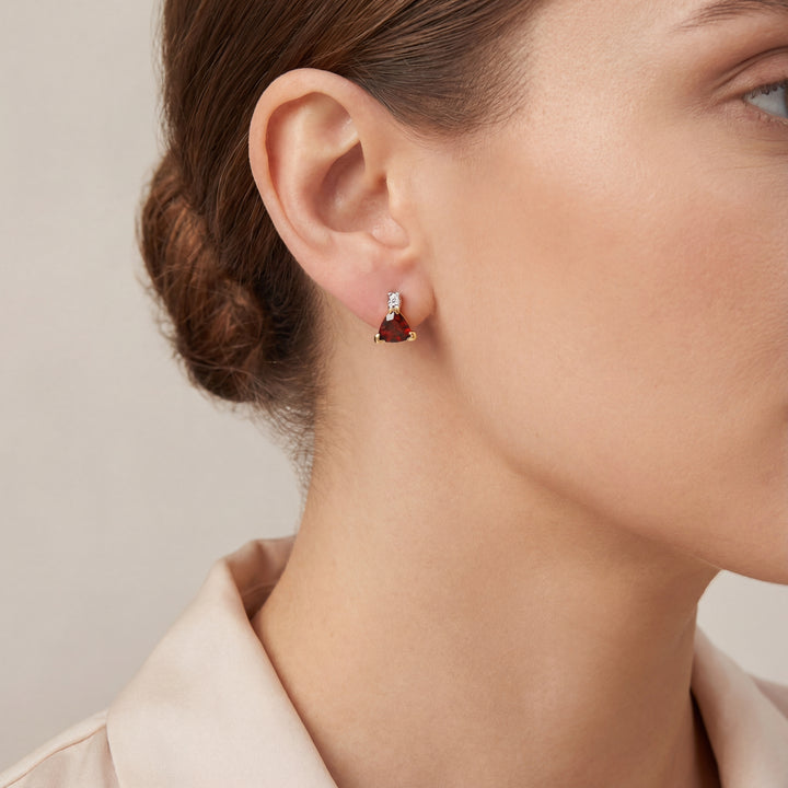 Estate Colored Stone Earrings