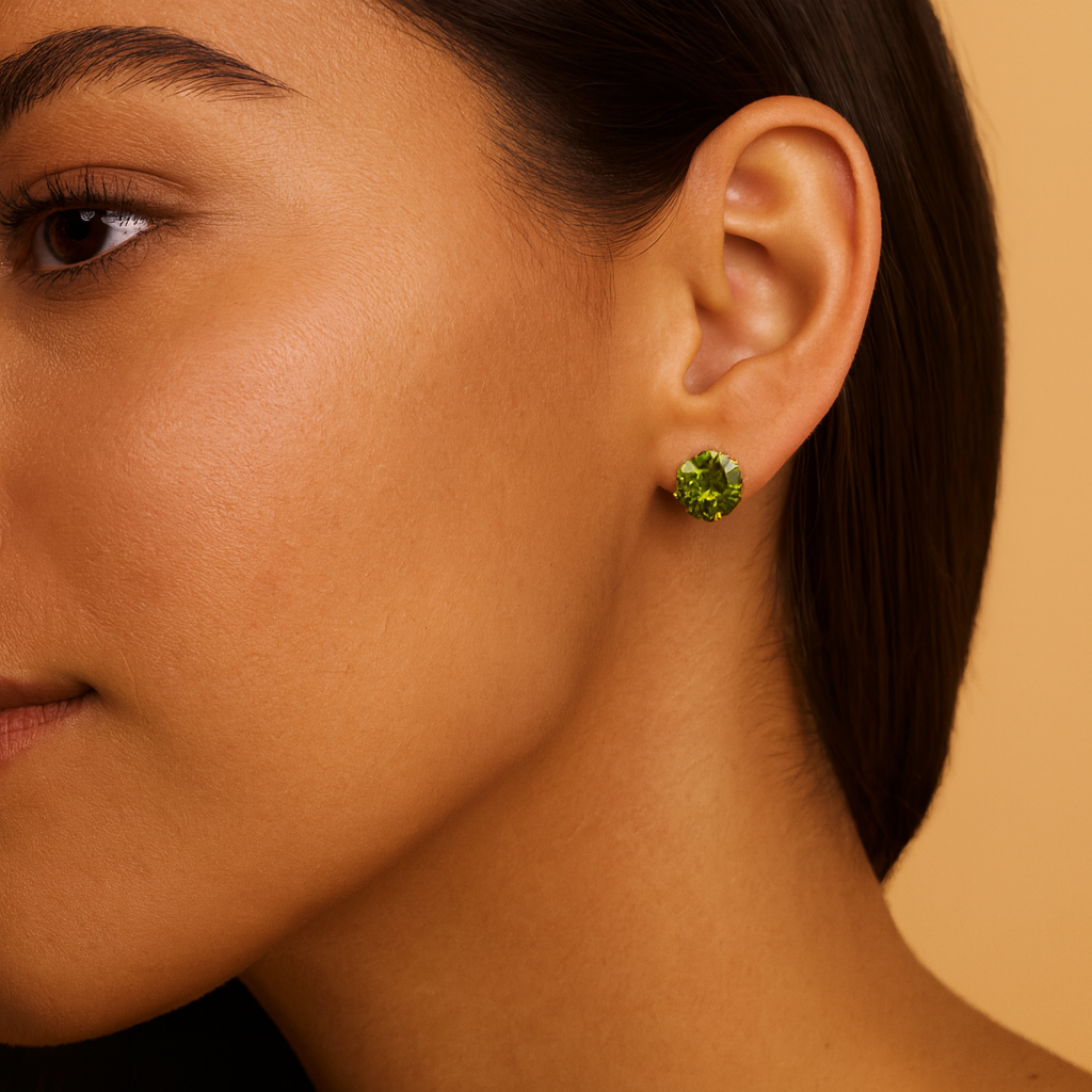 Estate Colored Stone Earrings