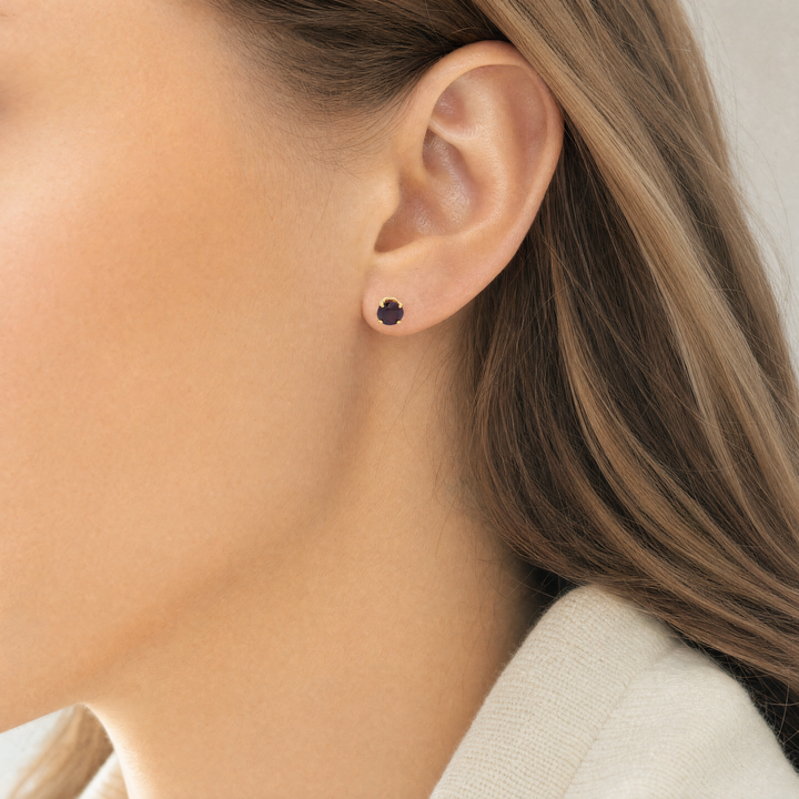 Estate Colored Stone Earrings