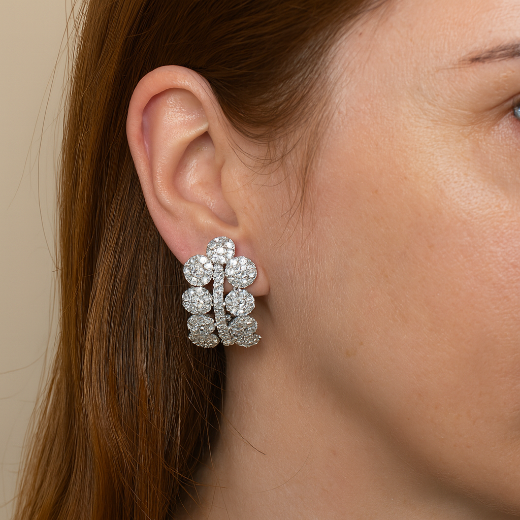 Estate Diamond Earrings