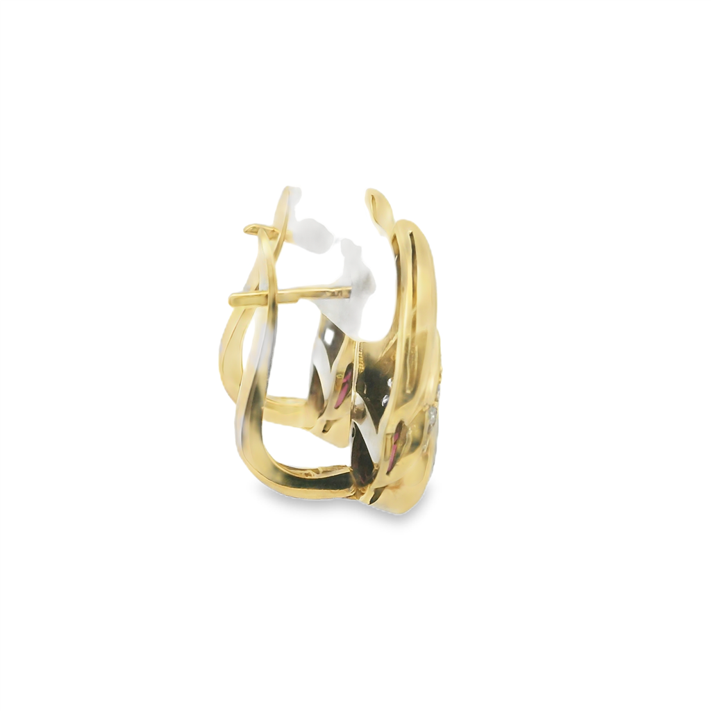 Estate Colored Stone Earrings