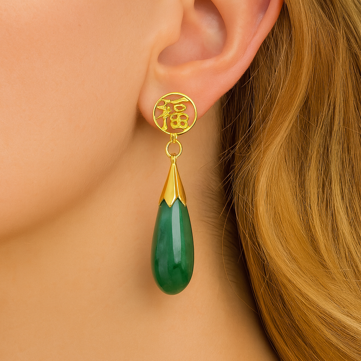 Estate Colored Stone Earrings