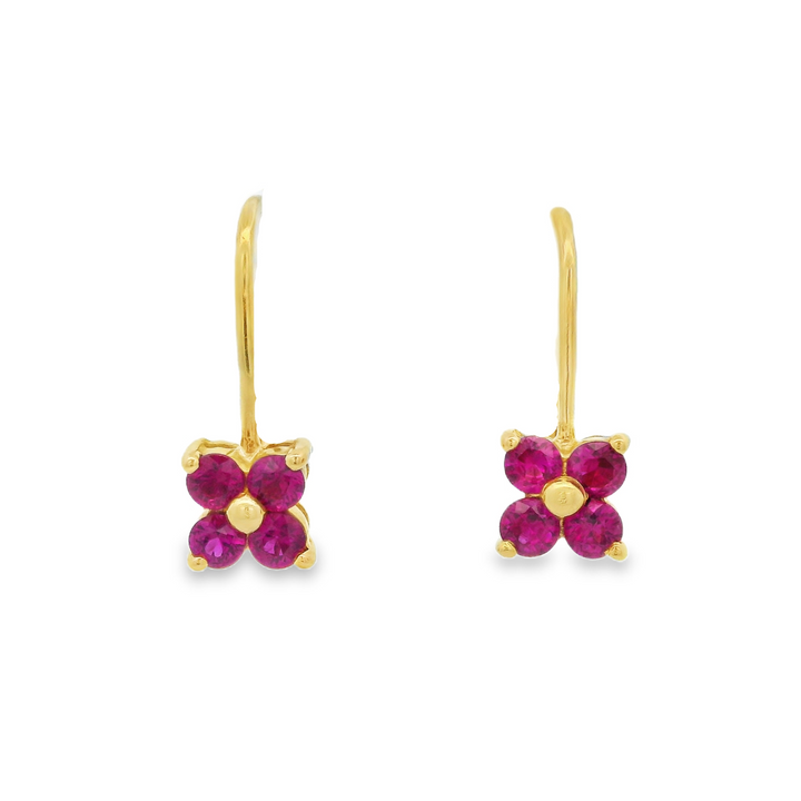 Estate Colored Stone Earrings