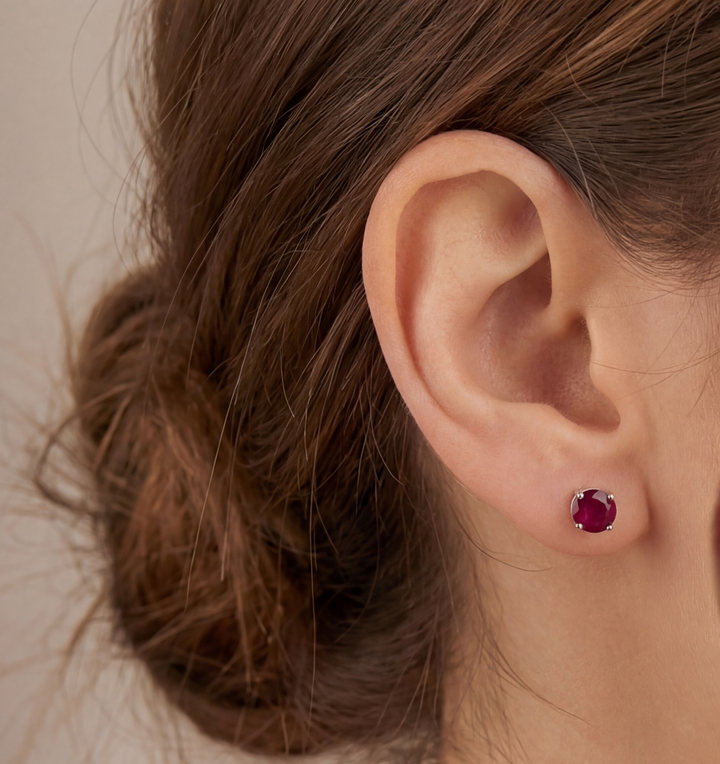 Estate Colored Stone Earrings