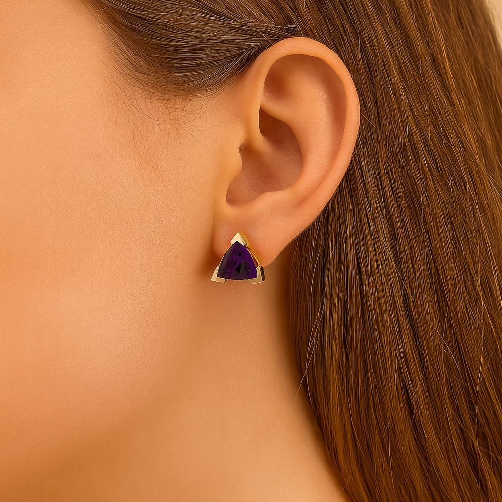 Estate Colored Stone Earrings