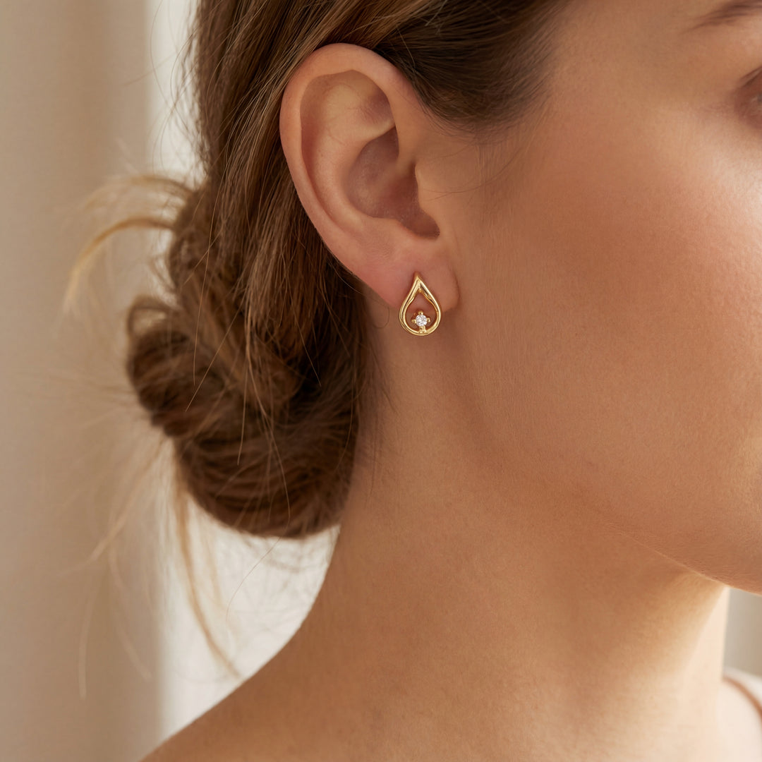 Estate Diamond Earrings