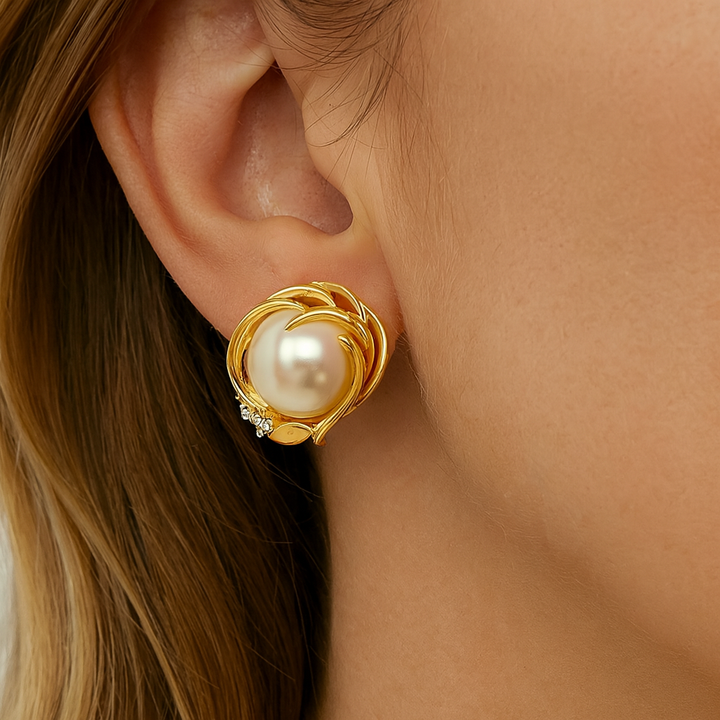 Estate Colored Stone Earrings