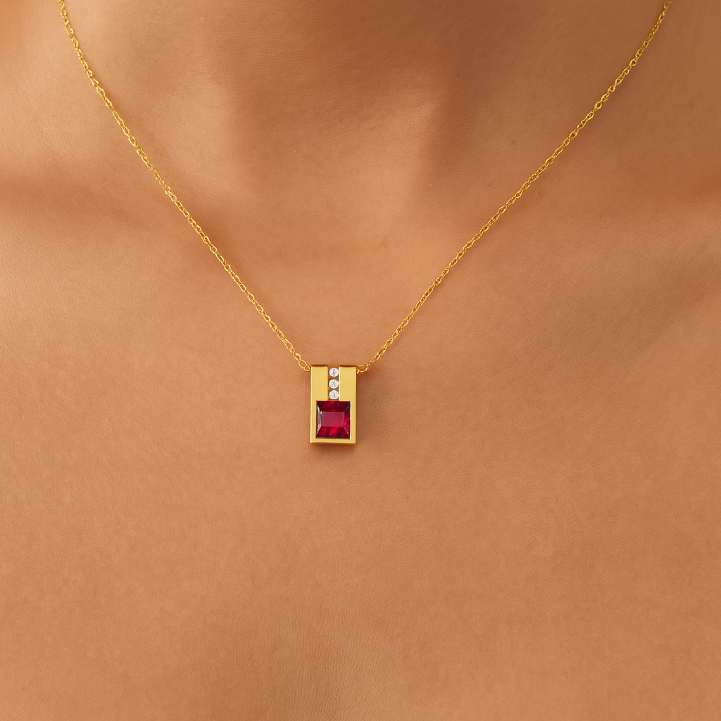 Estate Colored Stone Necklace