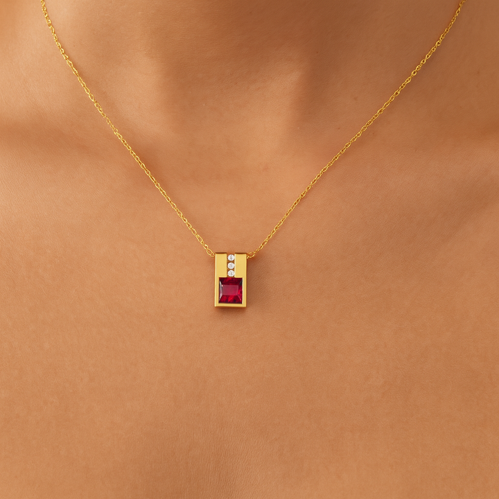 Estate Colored Stone Necklace