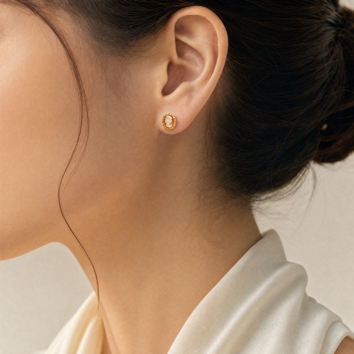 Estate Colored Stone Earrings