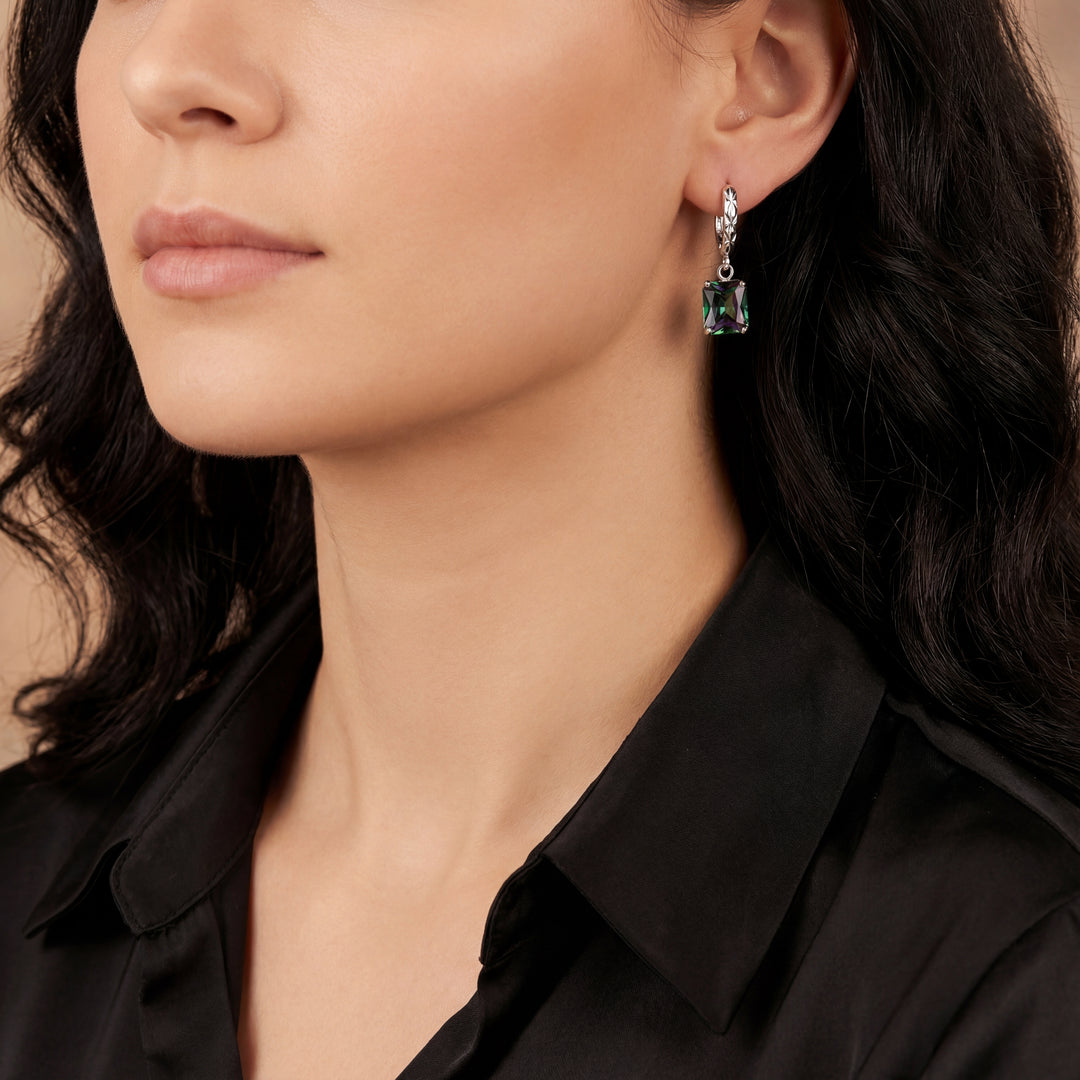 Estate Colored Stone Earrings