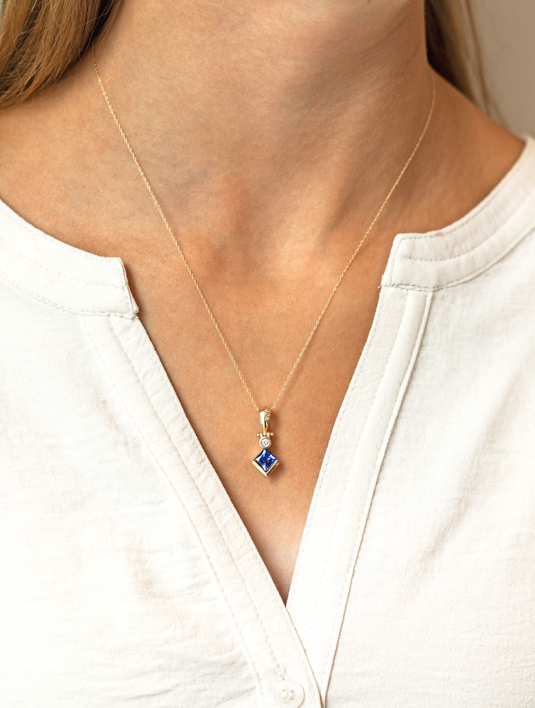 Estate Colored Stone Necklace