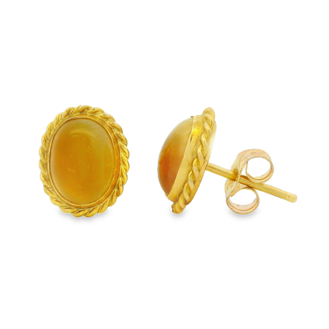 Estate Colored Stone Earrings