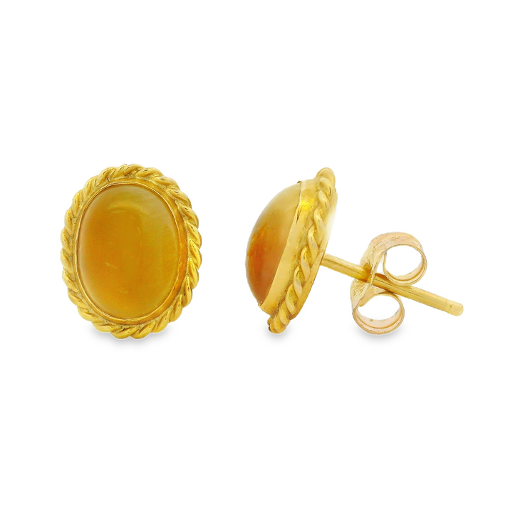 Estate Colored Stone Earrings