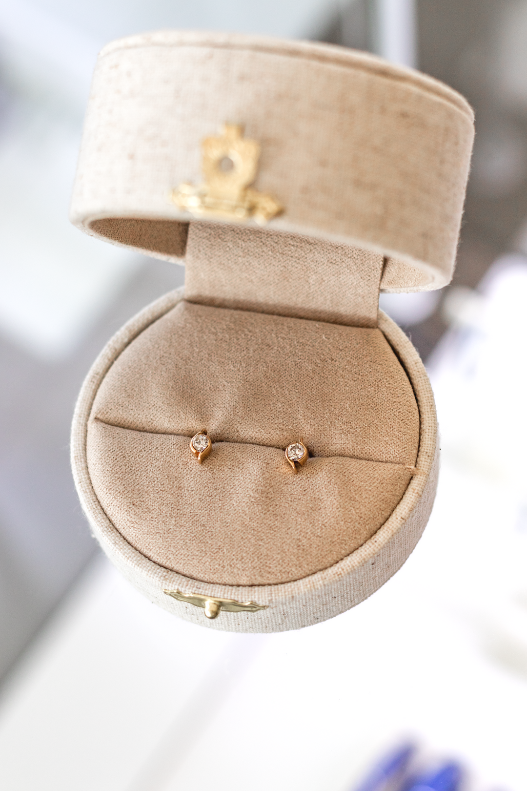 Estate Diamond Earrings