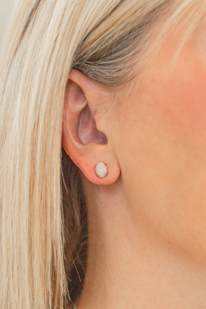 Estate Colored Stone Earrings