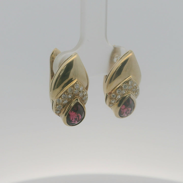 Estate Colored Stone Earrings